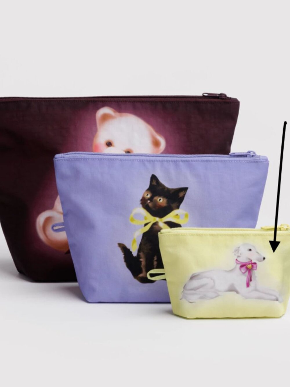 Baggu Go Pouch Small Pouch (Fancy Animals)